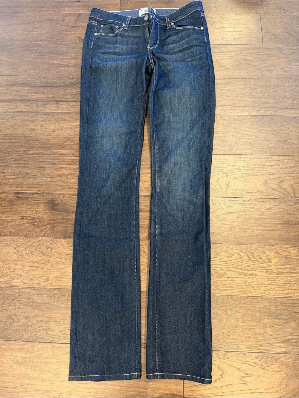 PAIGE Dark Blue Skyline Straight Jeans Size 27 - C78-014 - Picture 1 of 6